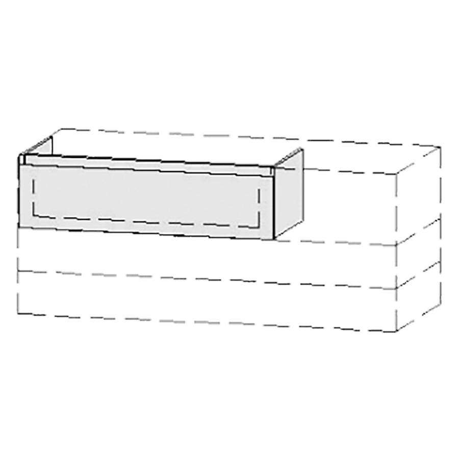 Élément inférieur  Vanity Bocco Style
91-130 x 25-55 x 40-55 cm
élément de tiroir, 1&nbsp;tiroir
avec Blumotion
1 cache-siphon
