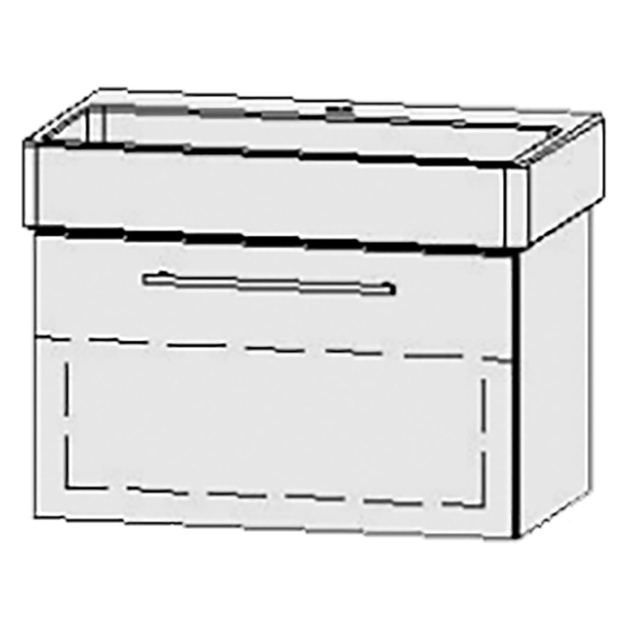 Élément inférieur
Vanity-Vero/Vero Air Easy 80
76 x 45 x 45 cm
élément avec 1 tiroir
extrait complet avec Blumotion
sans cache-siphon
1 rayon réglable