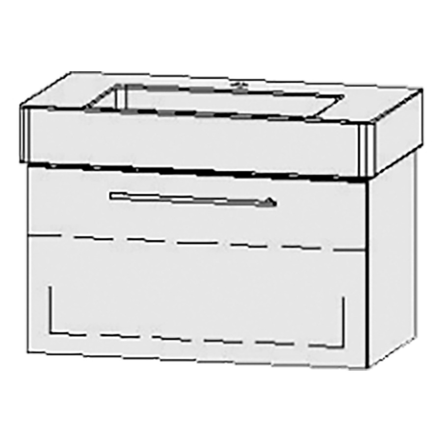 Élément inférieur
Vanity-Vero Easy 85
81 x 45 x 46 cm
élément avec 1 tiroir
extrait complet avec Blumotion
sans cache-siphon
1 rayon réglable