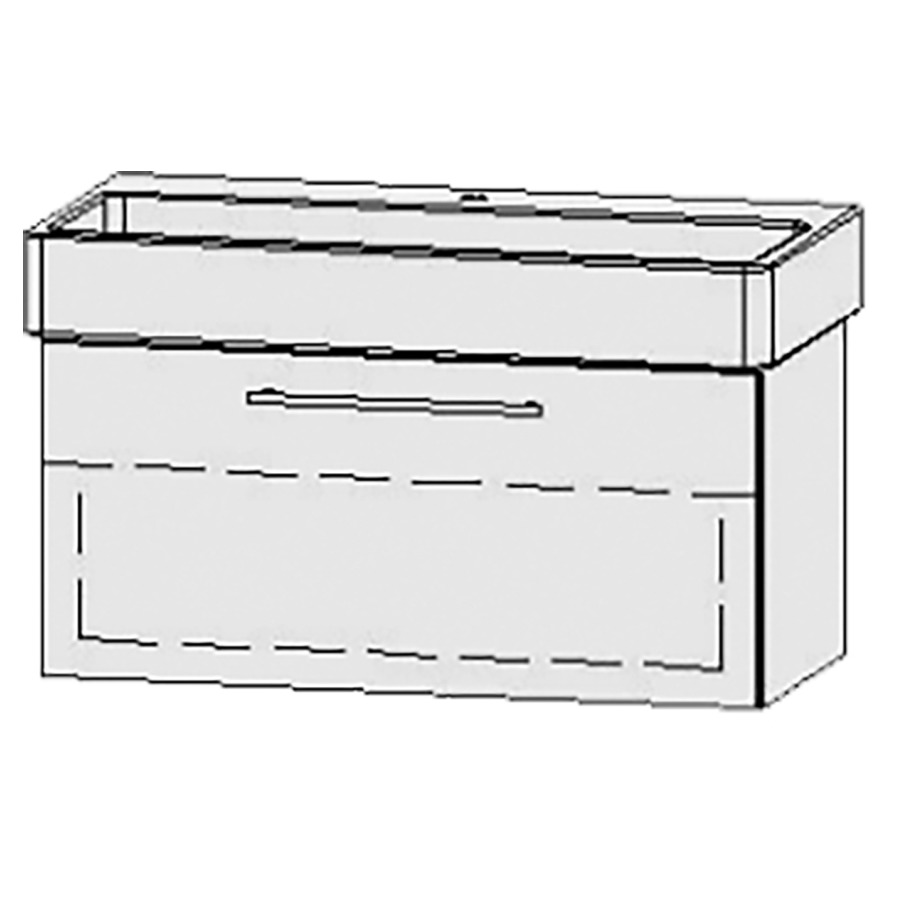 Élément inférieur
Vanity-Vero/Vero Air Easy 100
96 x 45 x 45 cm
élément avec 1 tiroir
extrait complet avec Blumotion
sans cache-siphon
1 rayon réglable