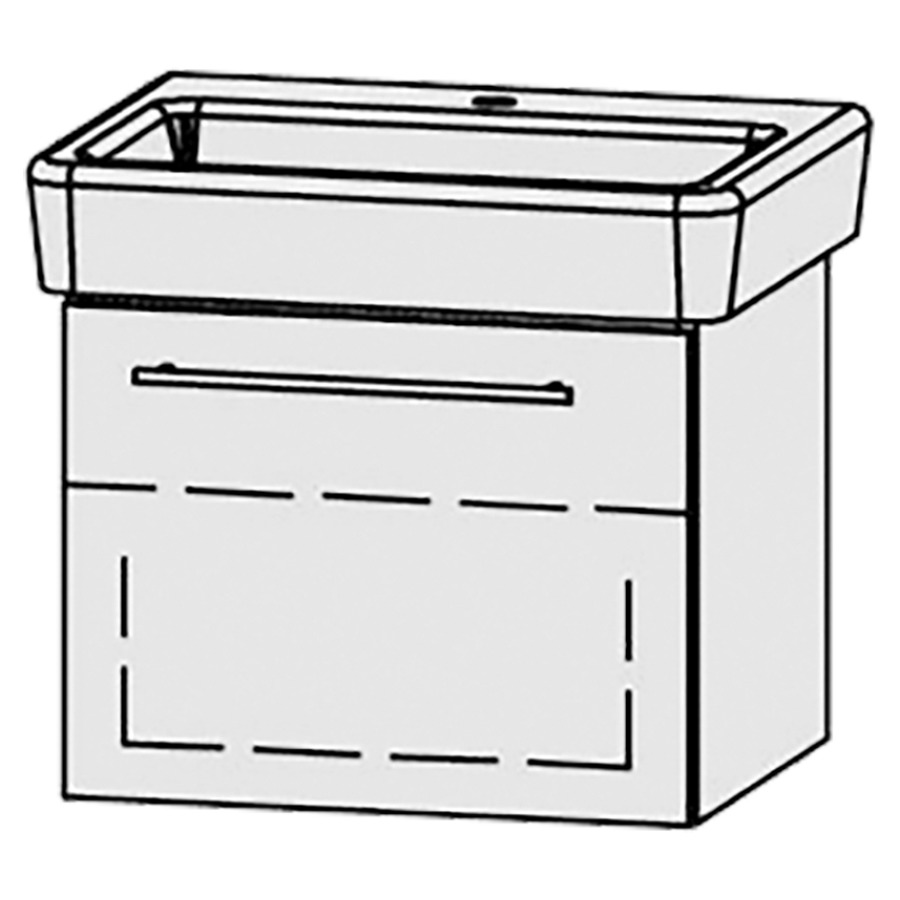 Élément inférieur  Vanity Pro S Easy
60 x 45 x 45 cm
élément de tiroir, 1&nbsp;tiroir
1&nbsp;tablette
avec Blumotion
pour 1&nbsp;lavabo
sans cache-siphon