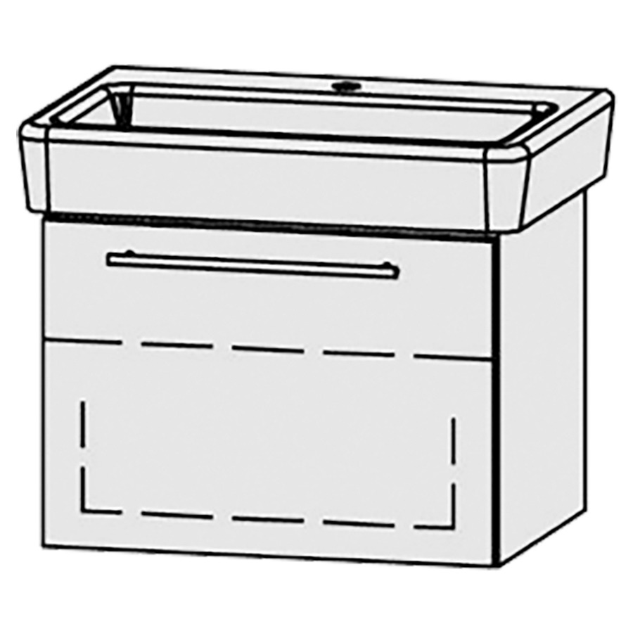 Élément inférieur  Vanity Pro S Easy
65 x 45 x 45 cm
élément de tiroir, 1&nbsp;tiroir
1&nbsp;tablette
avec Blumotion
pour 1&nbsp;lavabo
sans cache-siphon