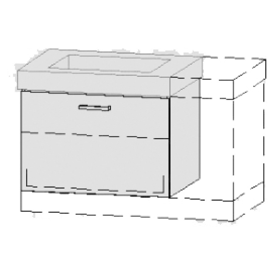 Élément inférieur  Vanity Keramik Easy