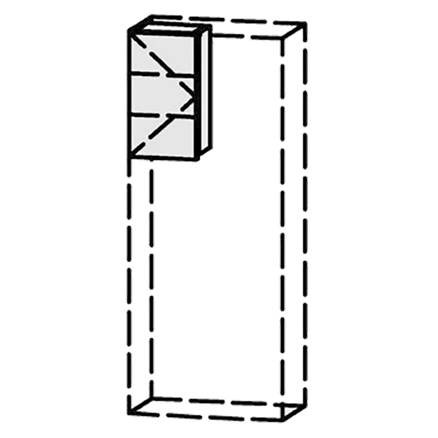 Élément d'armoire Vanity Keramik 
20-45 x 35-110 x 14.9-25 cm
1&nbsp;porte, charnière à gauche
Nombre de tablettes selon liste
avec Blumotion