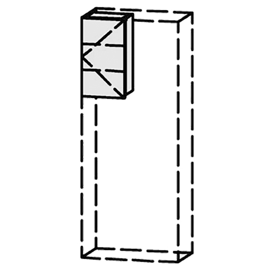 Élément d'armoire Vanity Keramik 
20-45 x 35-110 x 14.9-25 cm
1&nbsp;porte, charnière à droite
Nombre de tablettes selon liste
avec Blumotion