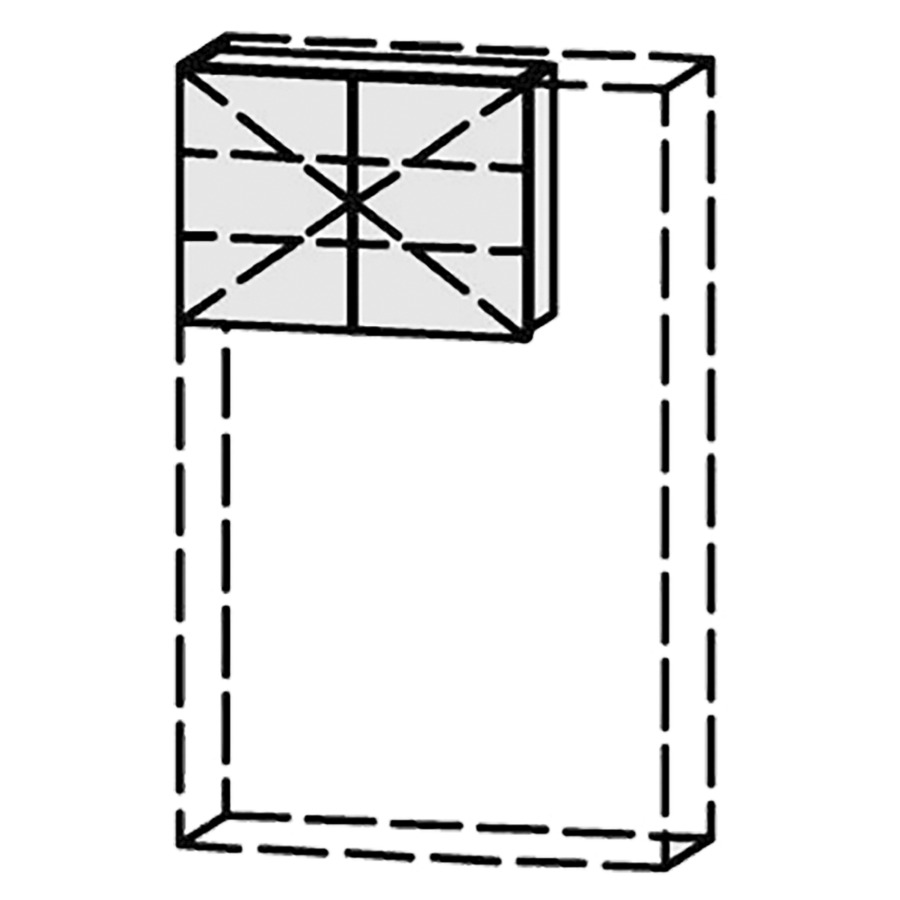 Élément d'armoire Vanity Keramik 
50-70 x 35-110 x 14.9-25 cm
2&nbsp;portes, Nombre de tablettes selon liste
avec Blumotion
