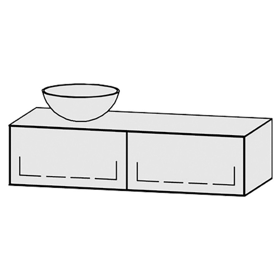 Meuble
Vanity-Tribute Alea
120 x 30 x 52 cm
incl. table de lavabo 1,9 cm.
encastrement du lavabo
par dessus
axe de lavabo 30/90 cm.
incl. consoles
2 éléments avec 1 tiroir
extrait complet avec Blumotion
sans cache-siphon
tiroirs Legrabox noir
Push-Open, avec Blumotion