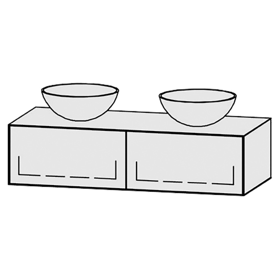 Meuble
Vanity-Tribute Alea
120 x 30 x 52 cm
incl. table de lavabo 1,9 cm.
encastrement du lavabo
par dessus
axe de lavabo 30/60/30 cm.
incl. consoles
2 éléments avec 1 tiroir
extrait complet avec Blumotion
sans caches-siphon
tiroirs Legrabox noir
Push-Open, avec Blumotion