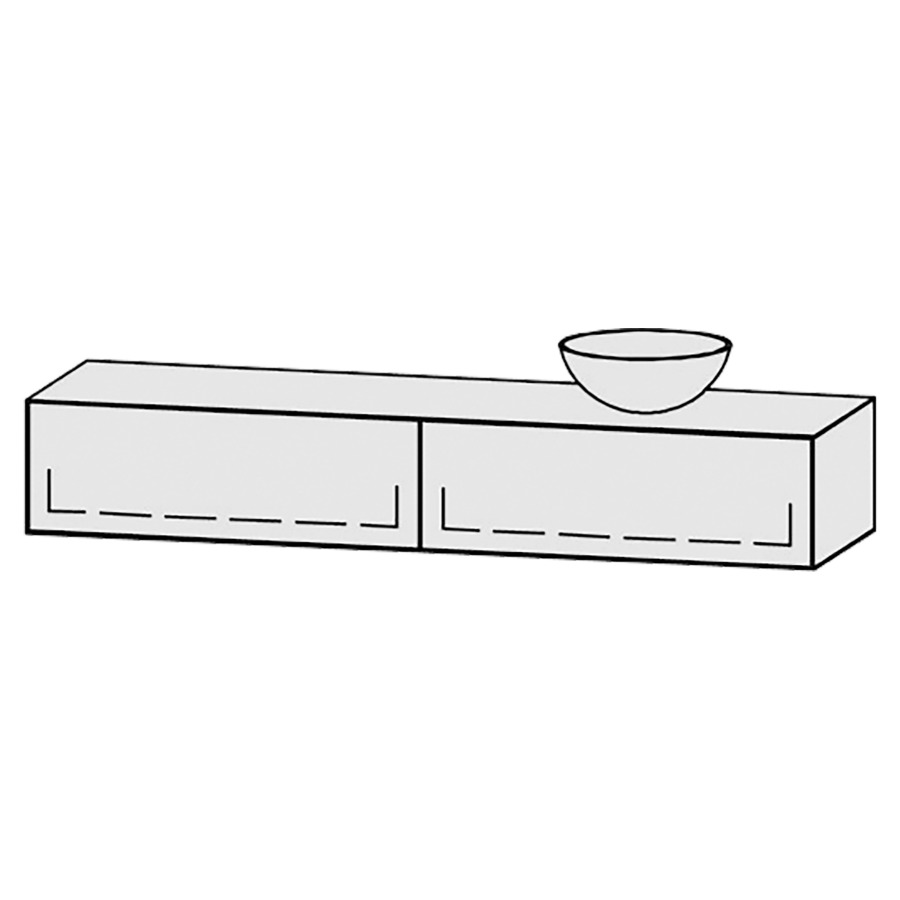 Meuble
Vanity-Tribute Alea
180 x 30 x 52 cm
incl. table de lavabo 1,9 cm.
encastrement du lavabo
par dessus
axe de lavabo 135/45 cm.
incl. consoles
2 éléments avec 1 tiroir
extrait complet avec Blumotion
sans cache-siphon
tiroirs Legrabox noir
Push-Open, avec Blumotion