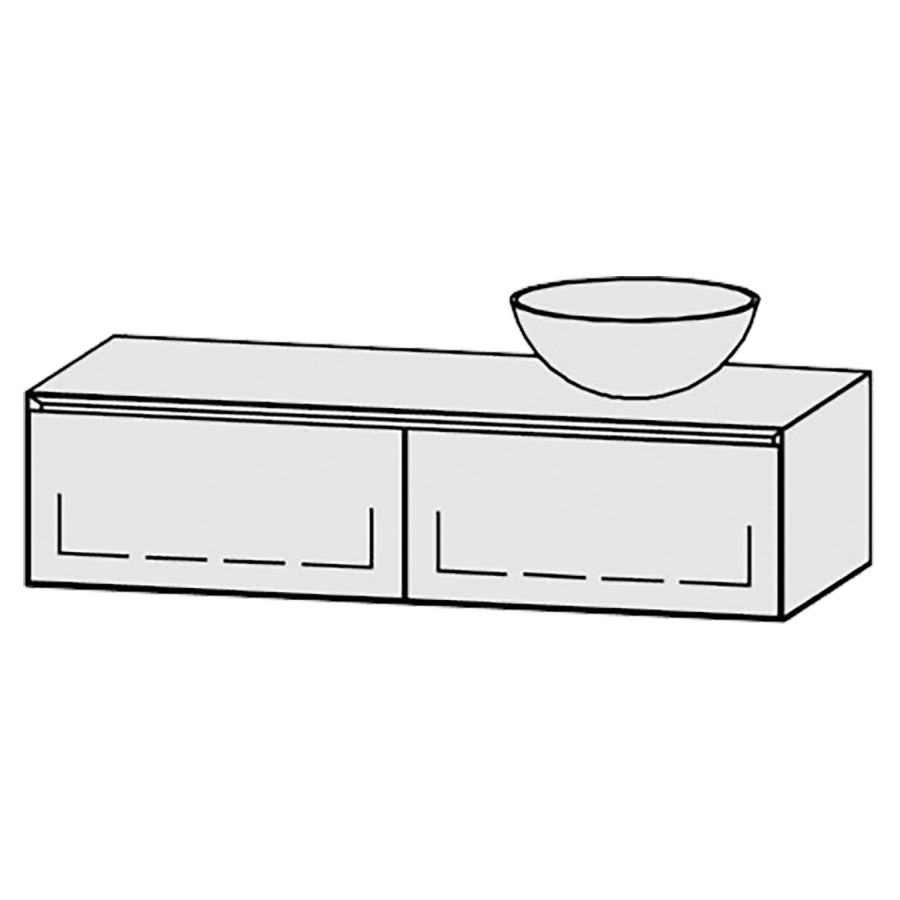 Meuble
Vanity-Tribute Alea Style
120 x 30 x 52 cm
incl. table de lavabo 1,9 cm.
encastrement du lavabo
par dessus
axe de lavabo 90/30 cm.
incl. consoles
2 éléments avec 1 tiroir
extrait complet et blumotion
sans cache-siphon
tiroirs Legrabox noir