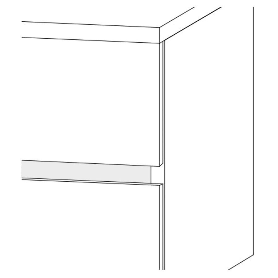 Lichtband Loosli LED
zu Unterbau, Breite -90 cm
3000-6500 Kelvin
Lichtsystem Sento 2 
mit Fernbedienung
Stromanschluss bauseits
