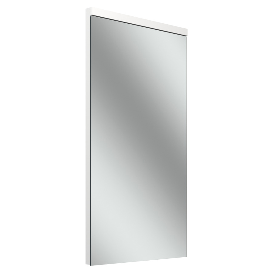 Miroir lumineux Schneider LOW plus LED
49.5 x 93.1 x 3.3/3.8 cm
Profilé en aluminium, montage AP
éclairage LED, éclairage supplémentaire 
en bas, sans interrupteur, 2 x 8 Watt
2522-2675 Lumen
IP44, Classe d’énergie C