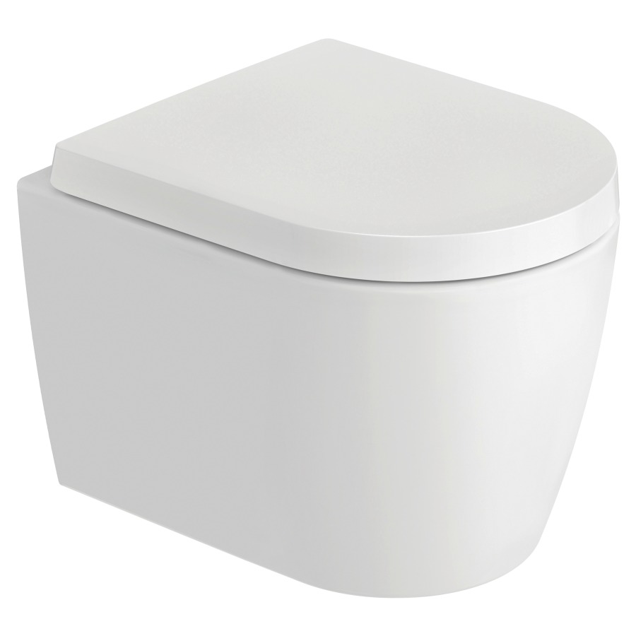 Cuvette murale ME BY STARCK
COMPACT UP, 48 x 37 cm
rimless, céramique
pour chasse d'eau à encastrer
matériel de fixation Durafix