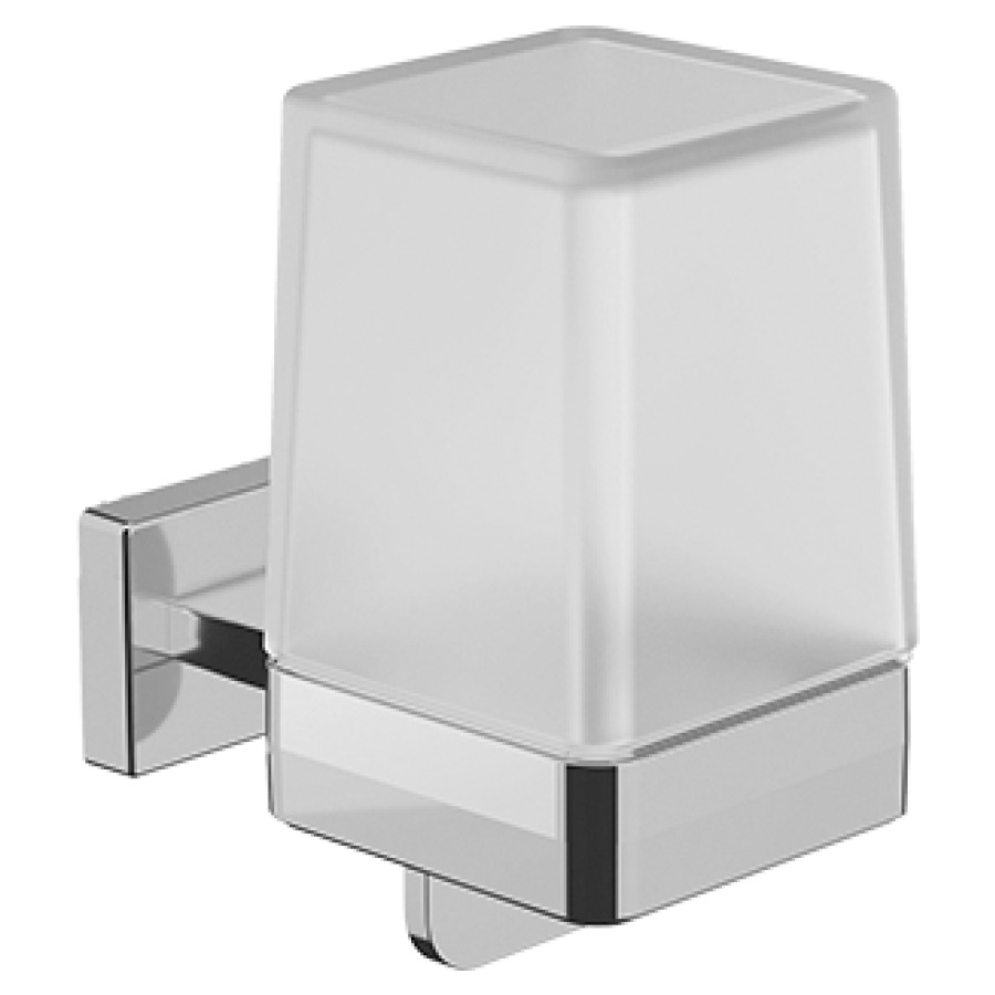 Ecran en verre satiné pour distributeur savon Cubo