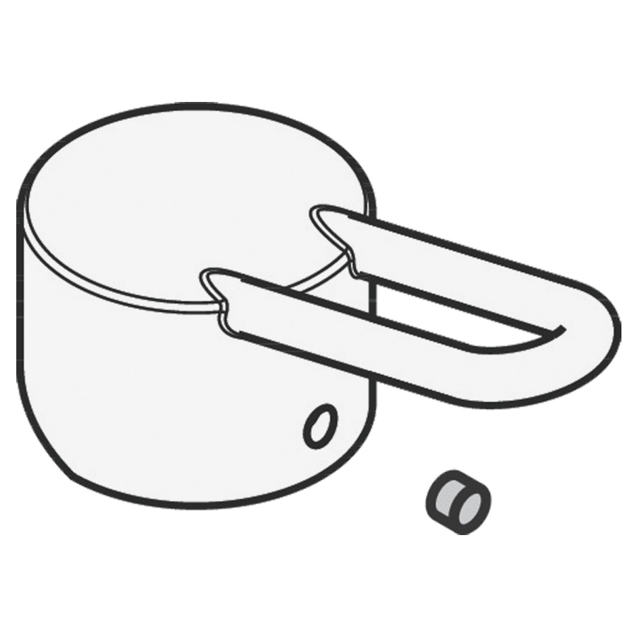Levier de commande Talis Fino/
Procasa Tre 08, pour mélangeur
de lavabo, bidet, bain et
douche