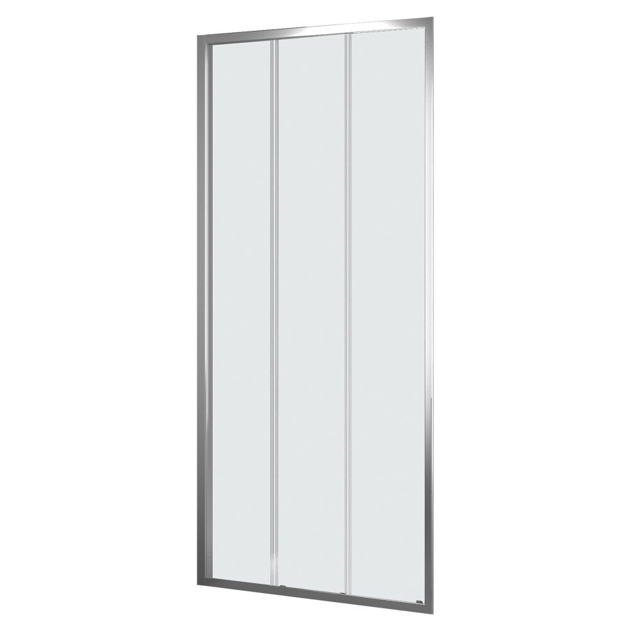Porte coulissante Procasa Uno
largeur 116-120 cm pour niche
116.6-121.6 cm pour cloison latérale
hauteur 195 cm, 3 panneaux