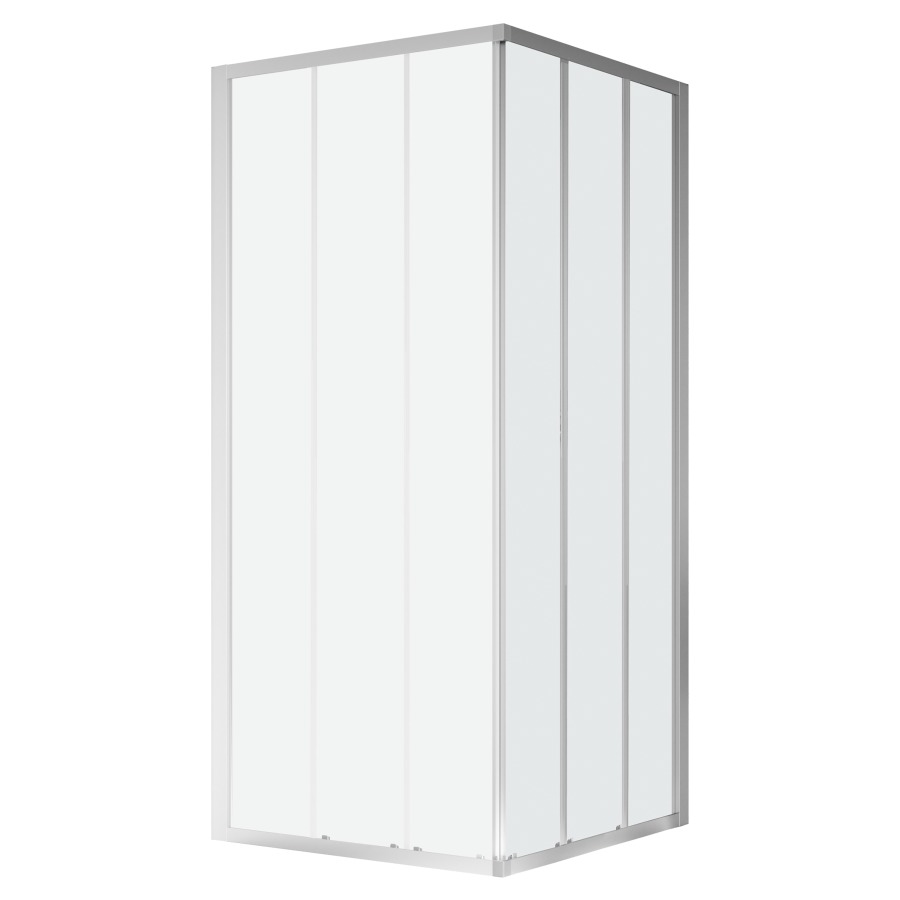 Porte coulissante Procasa Uno
largeur 77.5-80 cm, hauteur 195 cm
pour entrée diagonale, 3 panneaux
charnières à droite