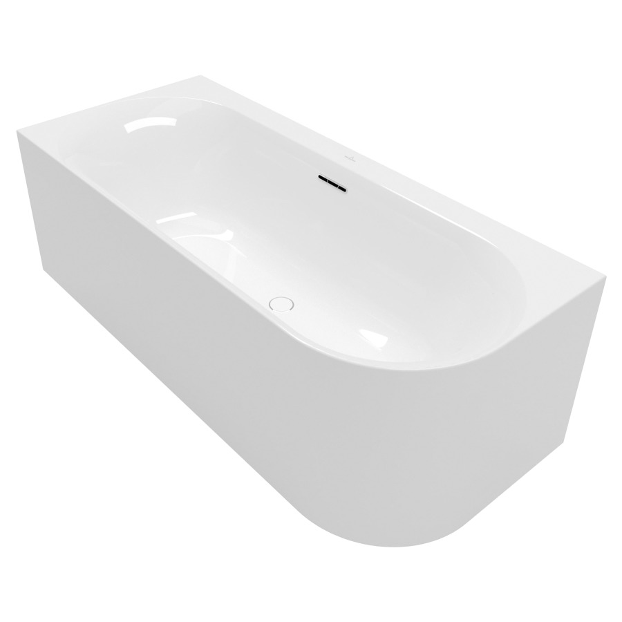 Baignoire Marina Corner L
180 x 60 x 80 cm, Acrylique
modèle d'angle avec tablier
moulé, arrondi à droite
trop-plein Slot, pieds-support
sans vidage baignoire