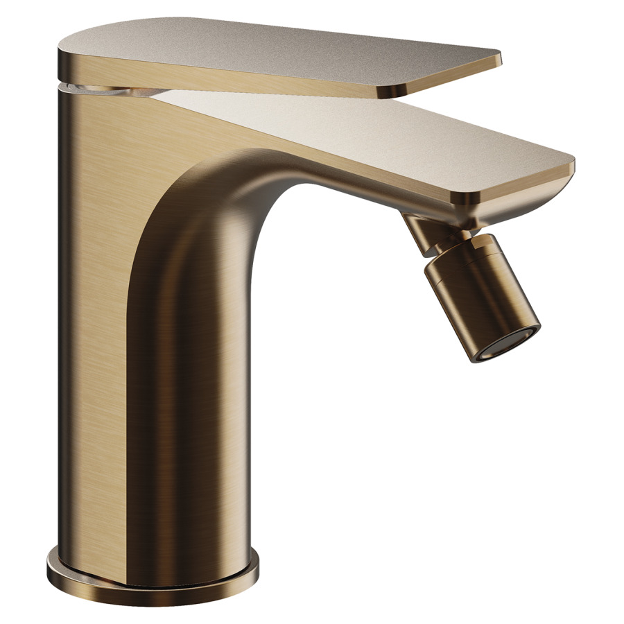 Mélangeur de bidet Blade
saillie 113 mm
buse orientable
avec vidage excentrique
