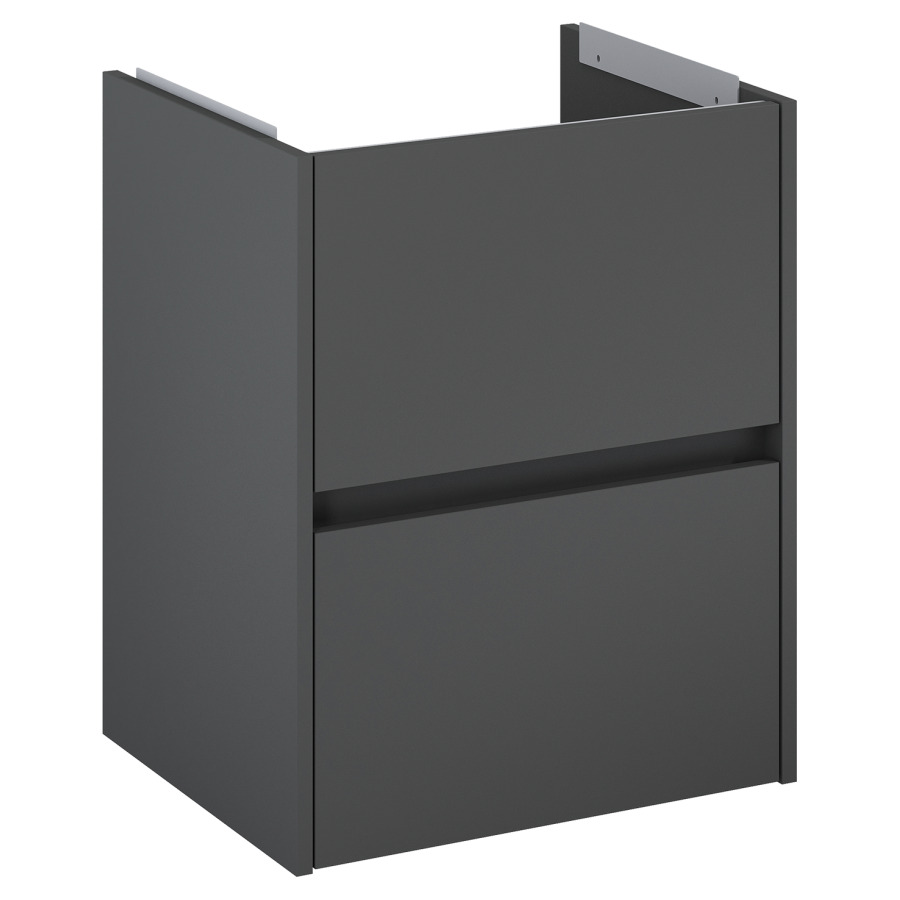 Élément inférieur  Procasa Uno E
52 x 63.5 x 41.8 cm
élément de tiroir, 2&nbsp;tiroirs
avec découpe pour siphon
parois latérales métalliques
pour lavabo 291187