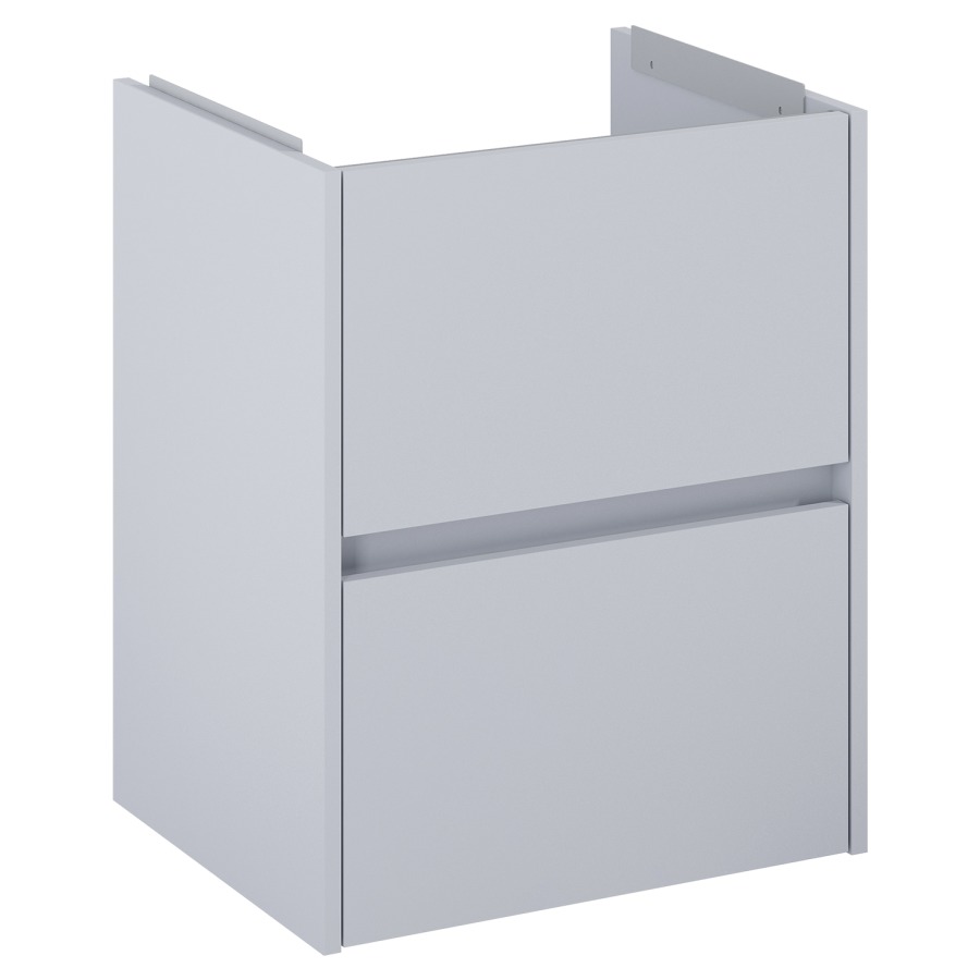 Élément inférieur  Procasa Uno E
52 x 63.5 x 41.8 cm
élément de tiroir, 2&nbsp;tiroirs
avec découpe pour siphon
parois latérales métalliques
pour lavabo 291187