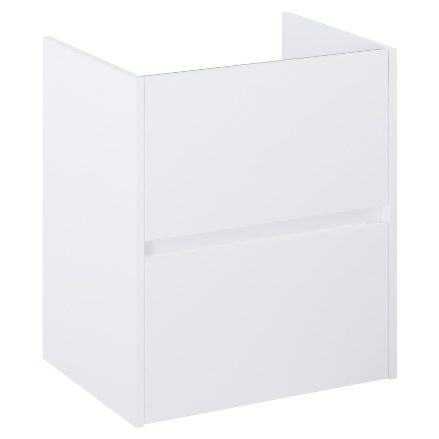 Élément inférieur  Procasa Uno E
56 x 63.5 x 41.8 cm
élément de tiroir, 2&nbsp;tiroirs
avec découpe pour siphon
parois latérales métalliques
pour lavabo 291189