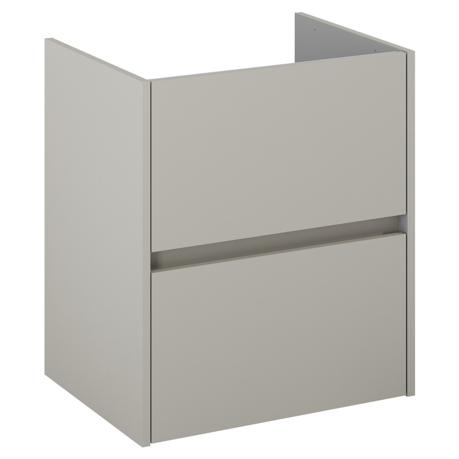 Élément inférieur  Procasa Uno E
56 x 63.5 x 41.8 cm
élément de tiroir, 2&nbsp;tiroirs
avec découpe pour siphon
parois latérales métalliques
pour lavabo 291189