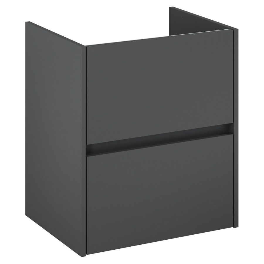 Élément inférieur  Procasa Uno E
56 x 63.5 x 41.8 cm
élément de tiroir, 2&nbsp;tiroirs
avec découpe pour siphon
parois latérales métalliques
pour lavabo 291189