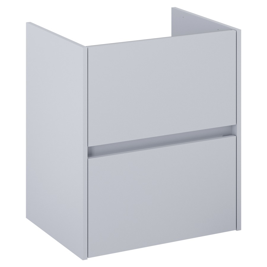 Élément inférieur  Procasa Uno E
56 x 63.5 x 41.8 cm
élément de tiroir, 2&nbsp;tiroirs
avec découpe pour siphon
parois latérales métalliques
pour lavabo 291189