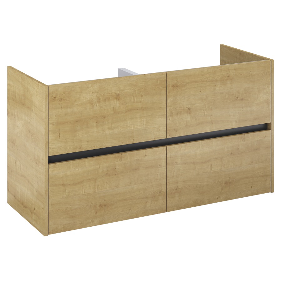 Élément inférieur  Procasa Uno E
118.4 x 63.5 x 45.1 cm
élément de tiroir, 2&nbsp;tiroirs
avec découpe pour siphon
parois latérales métalliques
pour lavabo 291194