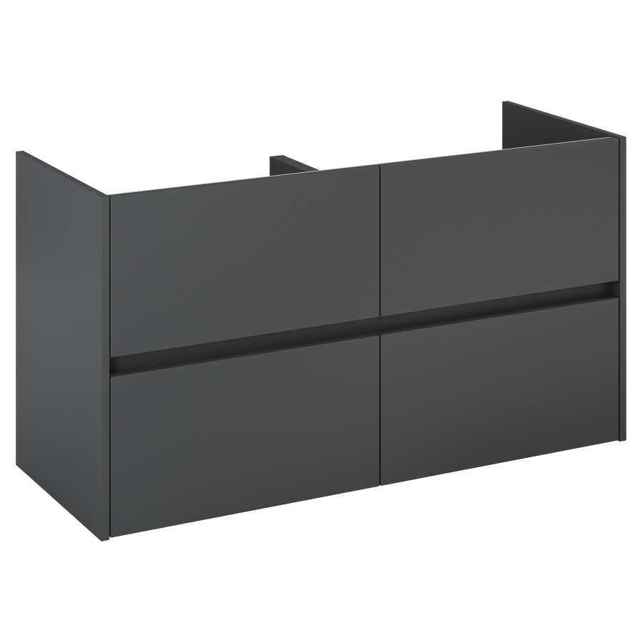 Élément inférieur  Procasa Uno E
118.4 x 63.5 x 45.1 cm
élément de tiroir, 2&nbsp;tiroirs
avec découpe pour siphon
parois latérales métalliques
pour lavabo 291194