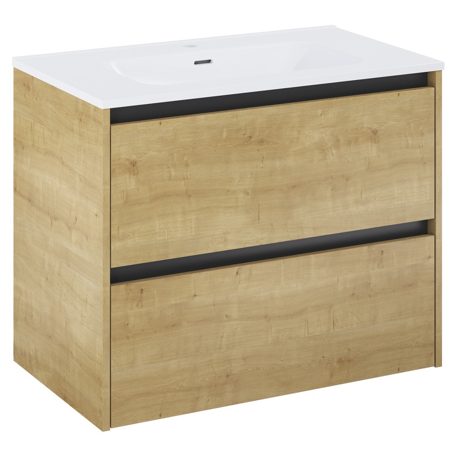 Combinaison de meuble Procasa Progetto
80.8 x 65.6 x 45.6 cm
élément de tiroir, 2&nbsp;tiroirs
avec lavabo
parois latérales métalliques