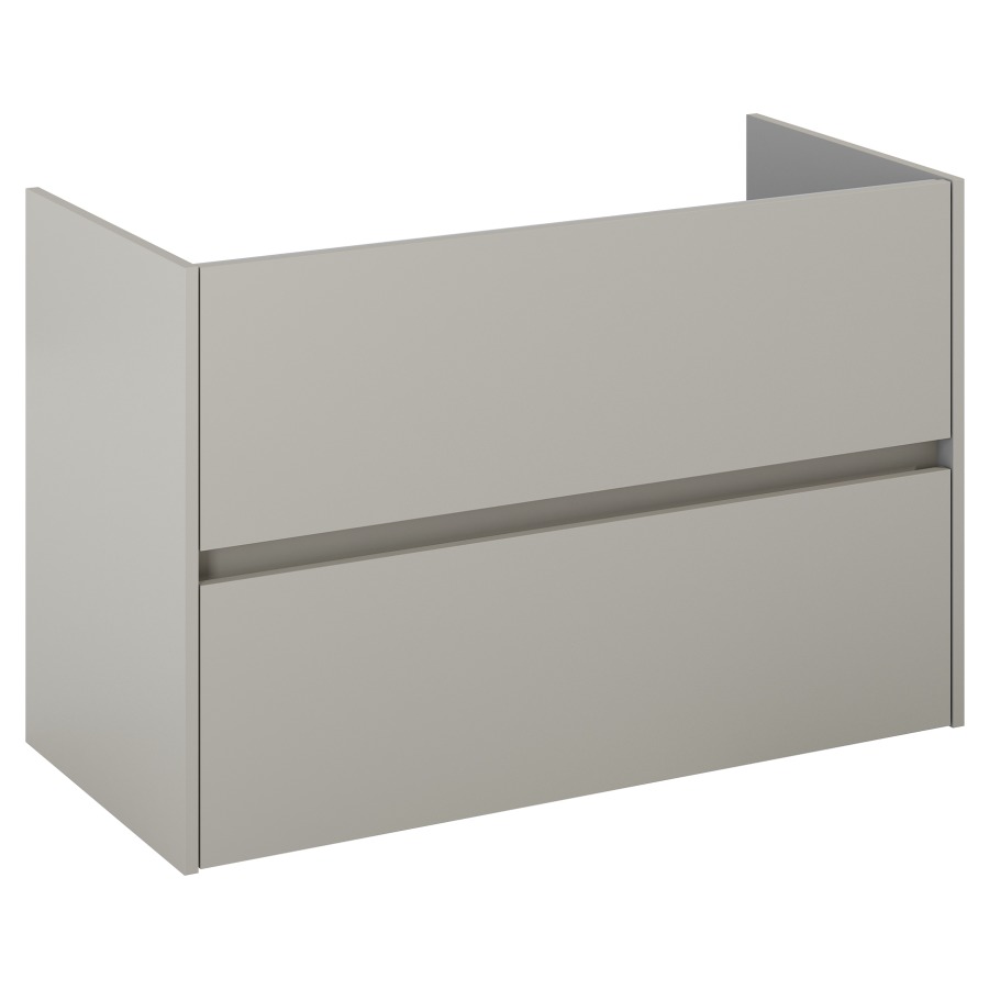 Élément inférieur  Procasa Uno E
98.5 x 63.5 x 45.1 cm
élément de tiroir, 2&nbsp;tiroirs
avec découpe de siphon à gauche
parois latérales métalliques
pour lavabo 291193