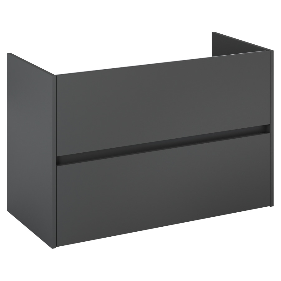 Élément inférieur  Procasa Uno E
98.5 x 63.5 x 45.1 cm
élément de tiroir, 2&nbsp;tiroirs
avec découpe de siphon à gauche
parois latérales métalliques
pour lavabo 291193