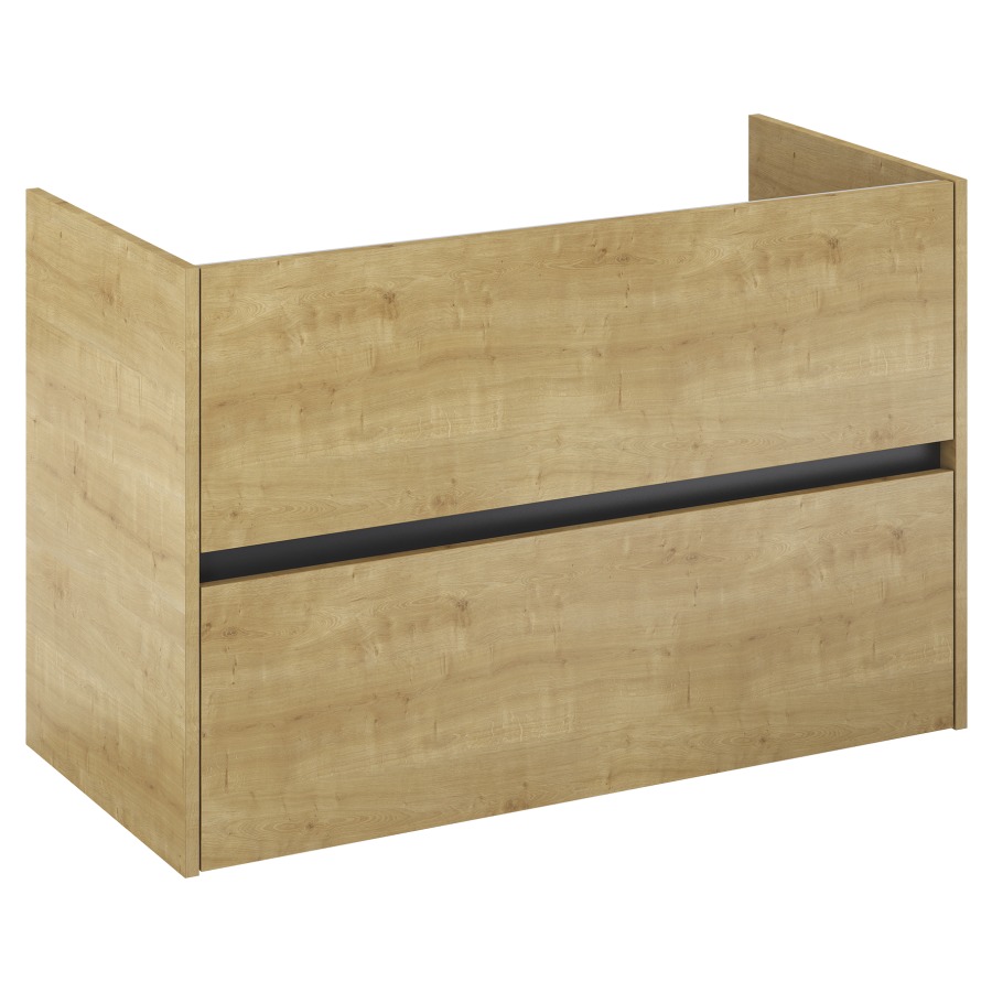 Élément inférieur  Procasa Uno E
98.5 x 63.5 x 45.1 cm
élément de tiroir, 2&nbsp;tiroirs
avec découpe de siphon à droite
parois latérales métalliques
pour lavabo 291192