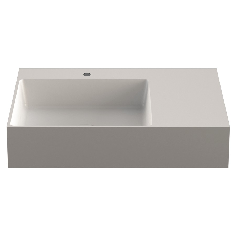 Lavabo Smart 2.0
60 x 47 cm
Coulée minérale K I Stone
sans trop-plein
avec tablette à droite
avec garniture d’écoulement non verrouillable