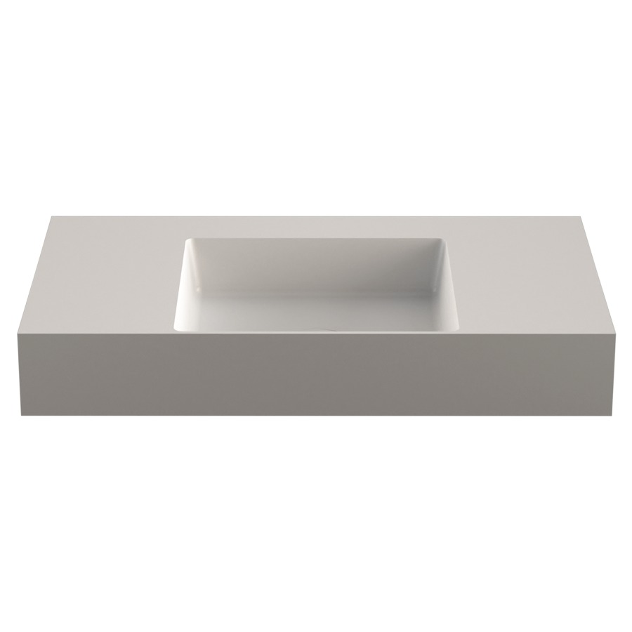 Lavabo Smart 2.0
80 x 47 cm
Coulée minérale K I Stone
sans trop-plein
avec tablette à gauche et à droite
avec garniture d’écoulement non verrouillable