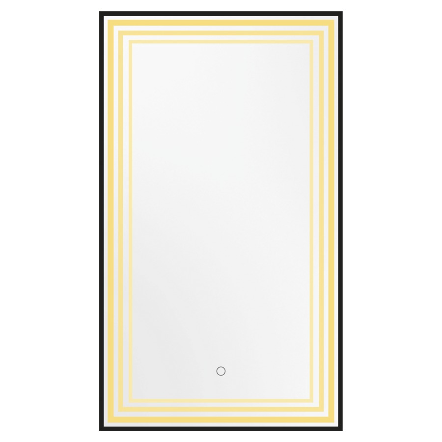 Miroir lumineux Enviola LED
70 x 100 x 4.5 cm
Profilé en aluminium
cadre noir mat brossé
bande lumineuse à l'intérieur du cadre
29 Watt, 3000-6000 Kelvin, avec commande
premium "Touch-Dimm" simple
avec matériel de fixation
Classe d’énergie G, IP44