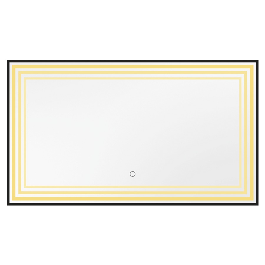 Miroir lumineux Enviola LED
100 x 70 x 4.5 cm
Profilé en aluminium
cadre noir mat brossé
bande lumineuse à l'intérieur du cadre
29 Watt, 3000-6000 Kelvin, avec commande
premium "Touch-Dimm" simple
avec matériel de fixation
Classe d’énergie G, IP44