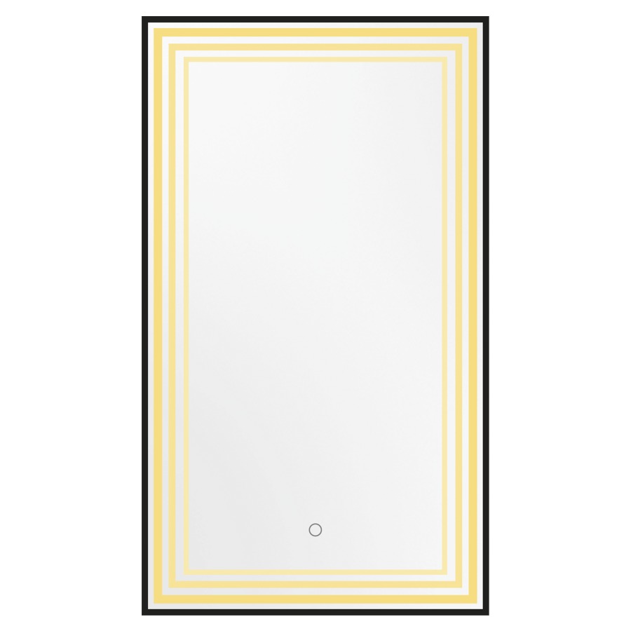 Miroir lumineux Enviola LED
80 x 120 x 4.5 cm
Profilé en aluminium
cadre noir mat brossé
bande lumineuse à l'intérieur du cadre
44 Watt, 3000-6000 Kelvin, avec commande
premium "Touch-Dimm" simple
avec matériel de fixation
Classe d’énergie G, IP44