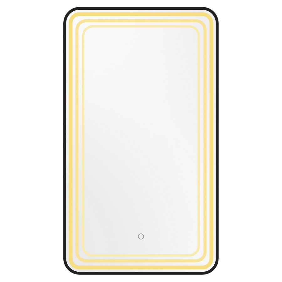 Miroir lumineux Enviola LED
avec angles arrondis, 70 x 100 x 4.5 cm
Profilé en aluminium
cadre noir mat brossé
bande lumineuse à l'intérieur du cadre
30 Watt, 3000-6000 Kelvin, avec commande
premium "Touch-Dimm" simple
avec matériel de fixation
Classe d’énergie G, IP44
