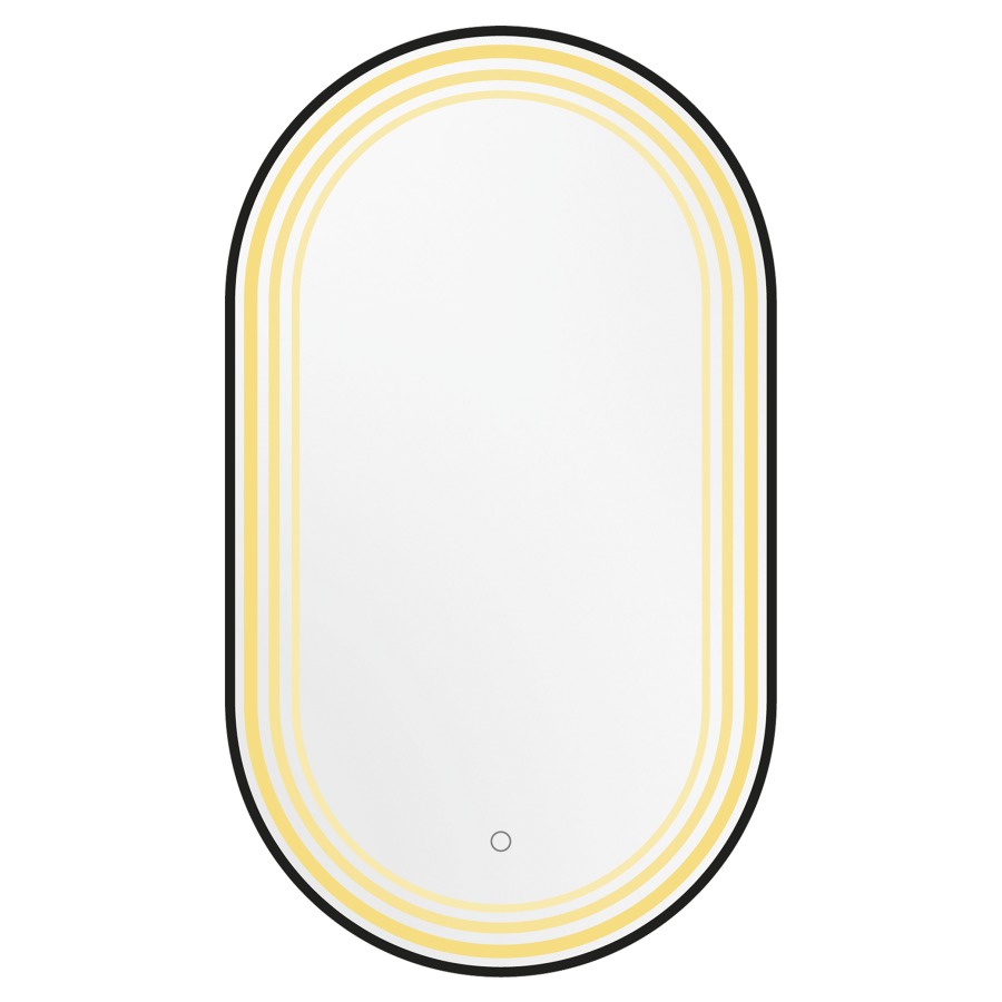 Miroir lumineux Enviola LED
ovale, 40 x 80 x 4.5 cm
Profilé en aluminium
cadre noir mat brossé
bande lumineuse à l'intérieur du cadre
21 Watt, 3000-6000 Kelvin, avec commande
premium "Touch-Dimm" simple
avec matériel de fixation
Classe d’énergie G, IP44