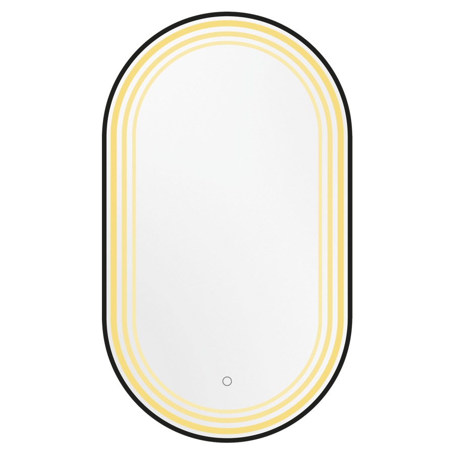 Miroir lumineux Enviola LED
ovale, 50 x 100 x 4.5 cm
Profilé en aluminium
cadre noir mat brossé
bande lumineuse à l'intérieur du cadre
25 Watt, 3000-6000 Kelvin, avec commande
premium "Touch-Dimm" simple
avec matériel de fixation
Classe d’énergie G, IP44