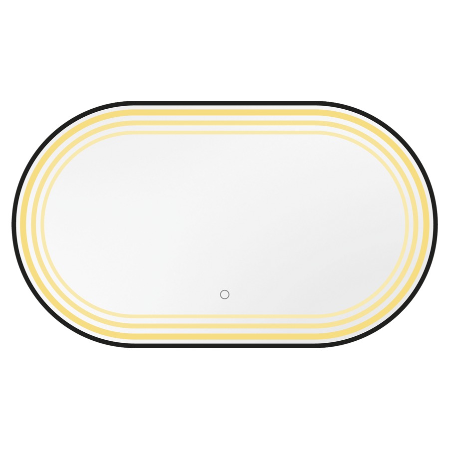 Miroir lumineux Enviola LED
ovale, 100 x 50 x 4.5 cm
Profilé en aluminium
cadre noir mat brossé
bande lumineuse à l'intérieur du cadre
25 Watt, 3000-6000 Kelvin, avec commande
premium "Touch-Dimm" simple
avec matériel de fixation
Classe d’énergie G, IP44