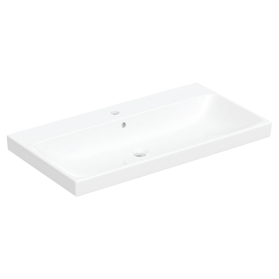 Lavabo Procasa Tre
90.5 x 48.5 cm
Céramique, rectangulaire
avec trop-plein
pour meuble suspendu