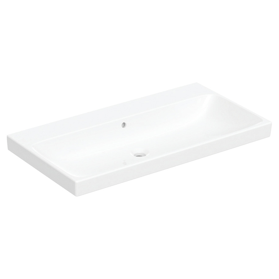 Lavabo Procasa Tre
90.5 x 48.5 cm
Céramique, rectangulaire
avec trop-plein
pour meuble suspendu
