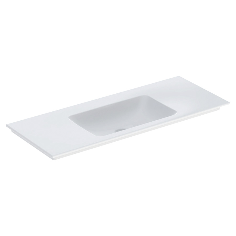 Lavabo pour meuble  Procasa Tre
120 x 48 cm
Céramique, rectangulaire
sans trop-plein
pour montage sur base de Lavabo