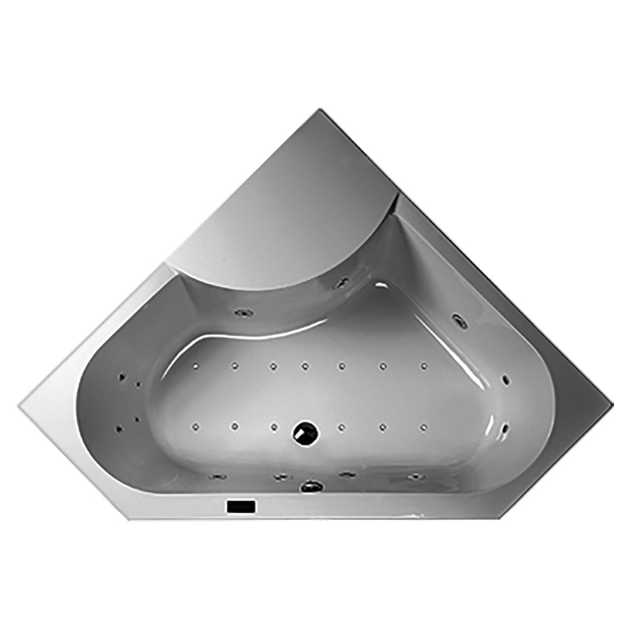 Baignoire Procasa Tre
pentagone, longueur des
côtés 145 cm, H 45 cm, acryl
zone de douche à droite , avec
système Whirl Laola II
6 buses whirl tournantes
1 LED blanc, touches
sensitives, protection marche
à vide, vidage automatique
désinfection manuelle
pieds-support insonorisant
garniture d'écoulement et
trop-plein