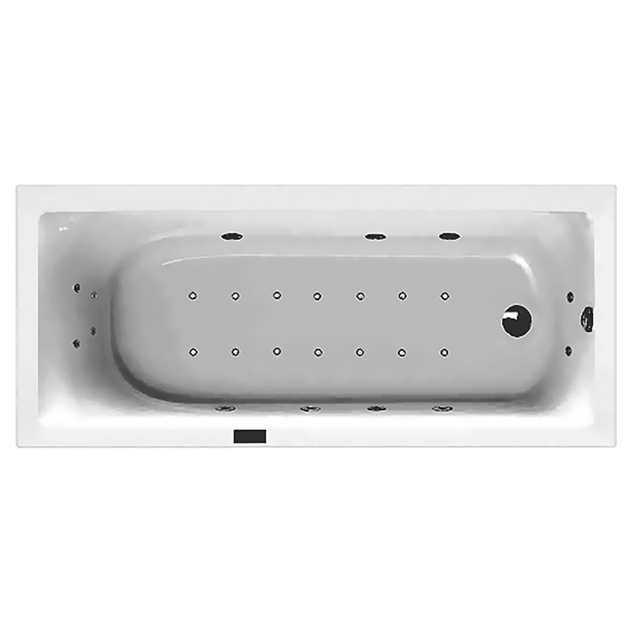 Badewanne Procasa Tre Single
170 x 75 x 49 cm, Acryl
mit Whirl- + Airsystem
Laola II, 6 Massagedüsen
14 Luftdüsen, 1 LED-Weisslicht
Sensortastatur
Trockenlaufschutz
Restwasserentleerung
manuelle Desinfektion
Gebläse mit Luftvorheizung
stufenlose Regulierung mit
Intervall, schalldämmendes
Fussgestell
Ab- und Überlaufgarnitur