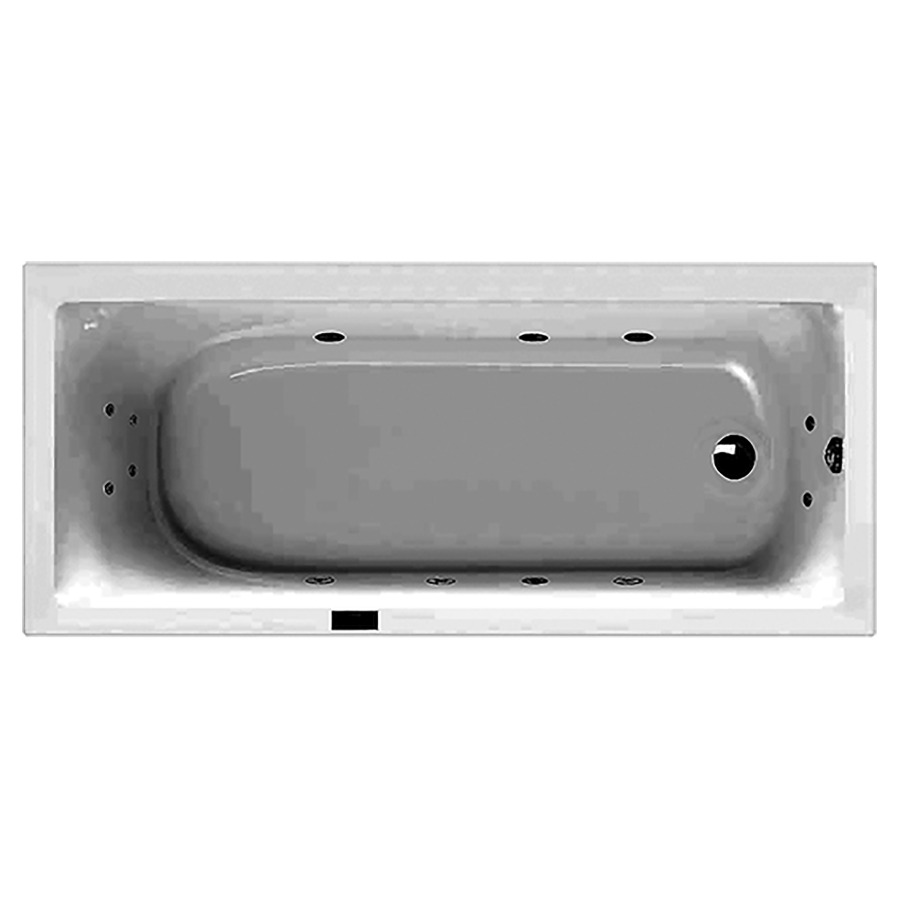 Badewanne Procasa Tre Single
180 x 80 x 49 cm, Acryl
mit Whirlsystem Laola II
6 Massagedüsen, 1 LED-
Weisslicht, Sensortastatur
Trockenlaufschutz
Restwasserentleerung
manuelle Desinfektion
schalldämmendes Fussgestell
Ab- und Überlaufgarnitur